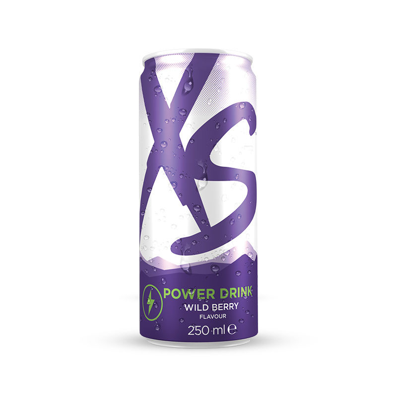 XS Power Drink Wild Berry Dose, freigestellt