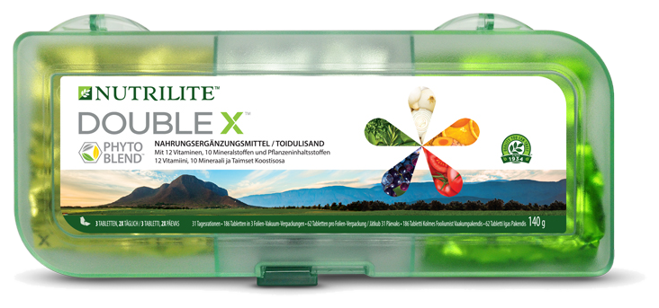 Freigestellte NUTRILITE DOUBLE X Produktbox