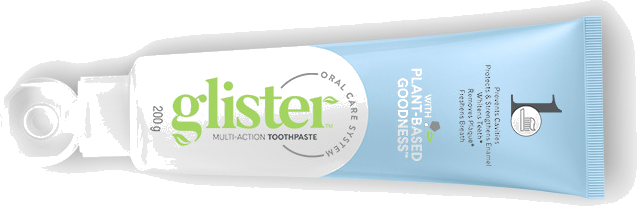 Geöffnete GLISTER Zahncreme