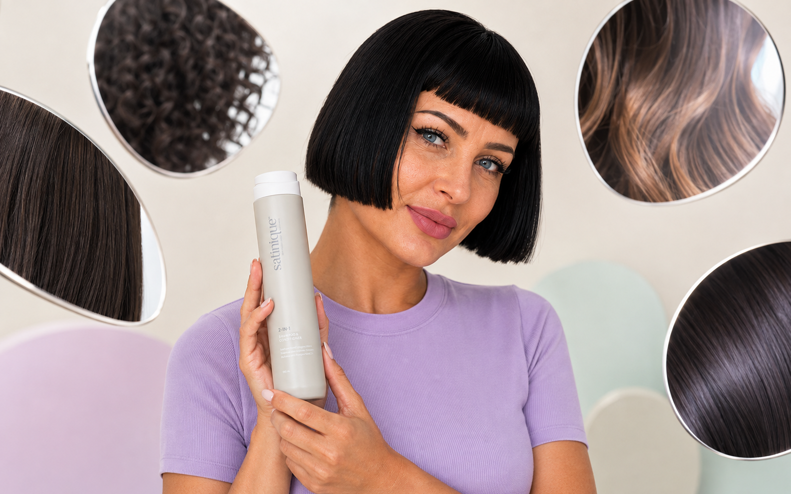 Satinique Beauty-Routine für verschiedene Haartypen