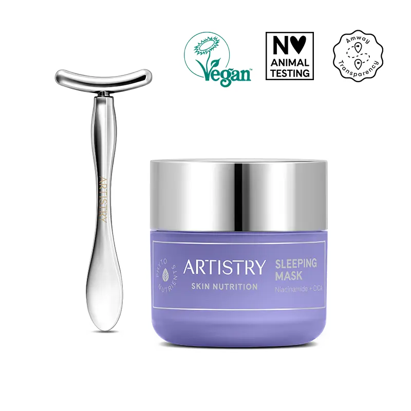 Artistry Skin Nutrition Schlafmaske mit T-förmigem Massagegerät