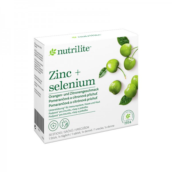 Nutrilite Zink + Selen - 30 Sticks pro Packung; 10 mg Zink und 52 mcg Selen pro Stick - Amway