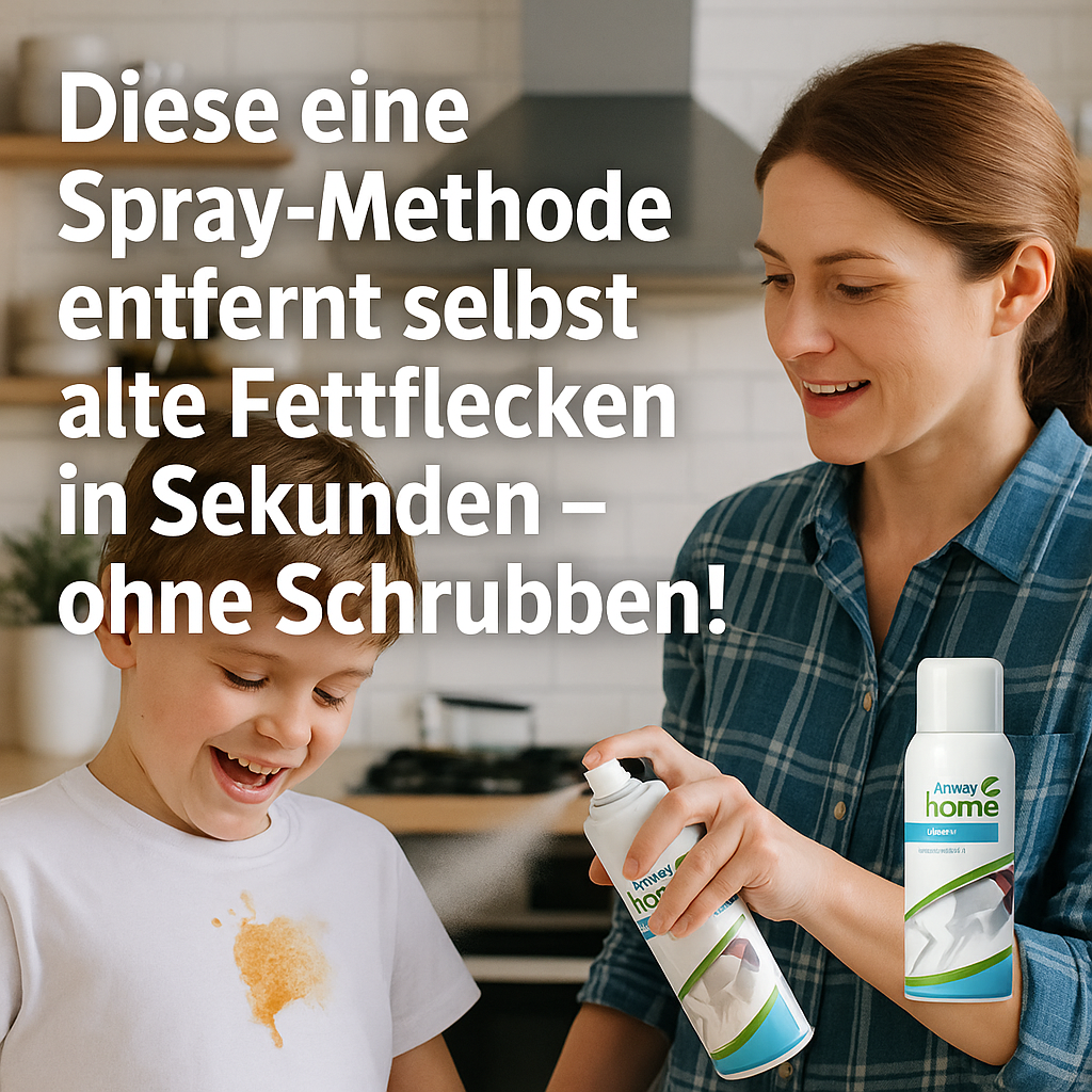Diese eine Spray-Methode entfernt selbst alte Fettflecken in Sekunden ...