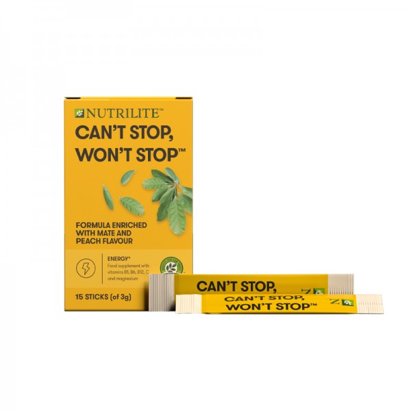Nutrilite Can’t Stop Won’t Stop - 15 Pulversticks pro Packung 45g - Amway