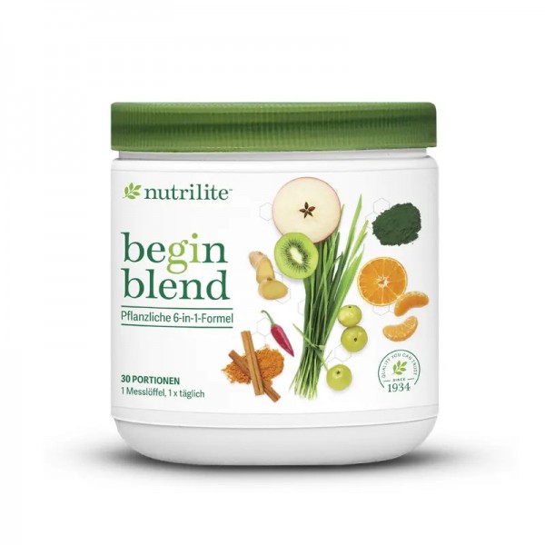 Nutrilite Begin Blend - zur Vorbereitung des Darms auf den Tag - 177 g Pulver, 30 Portionen - Amway